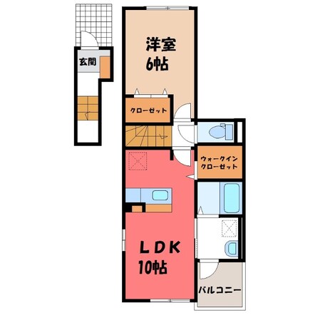 小金井駅 徒歩7分 2階の物件間取画像